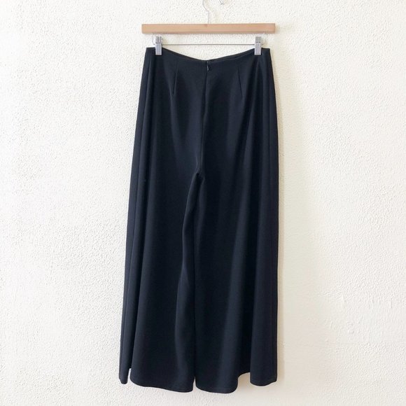 NWT Yigal Azrouel Wide Leg Black Pant M - Picture 2 of 4